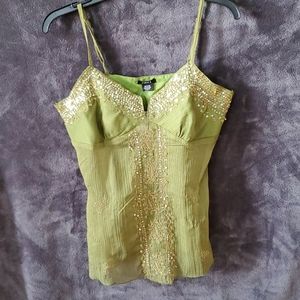 RUE21 Beaded Spaghetti Strap Top
